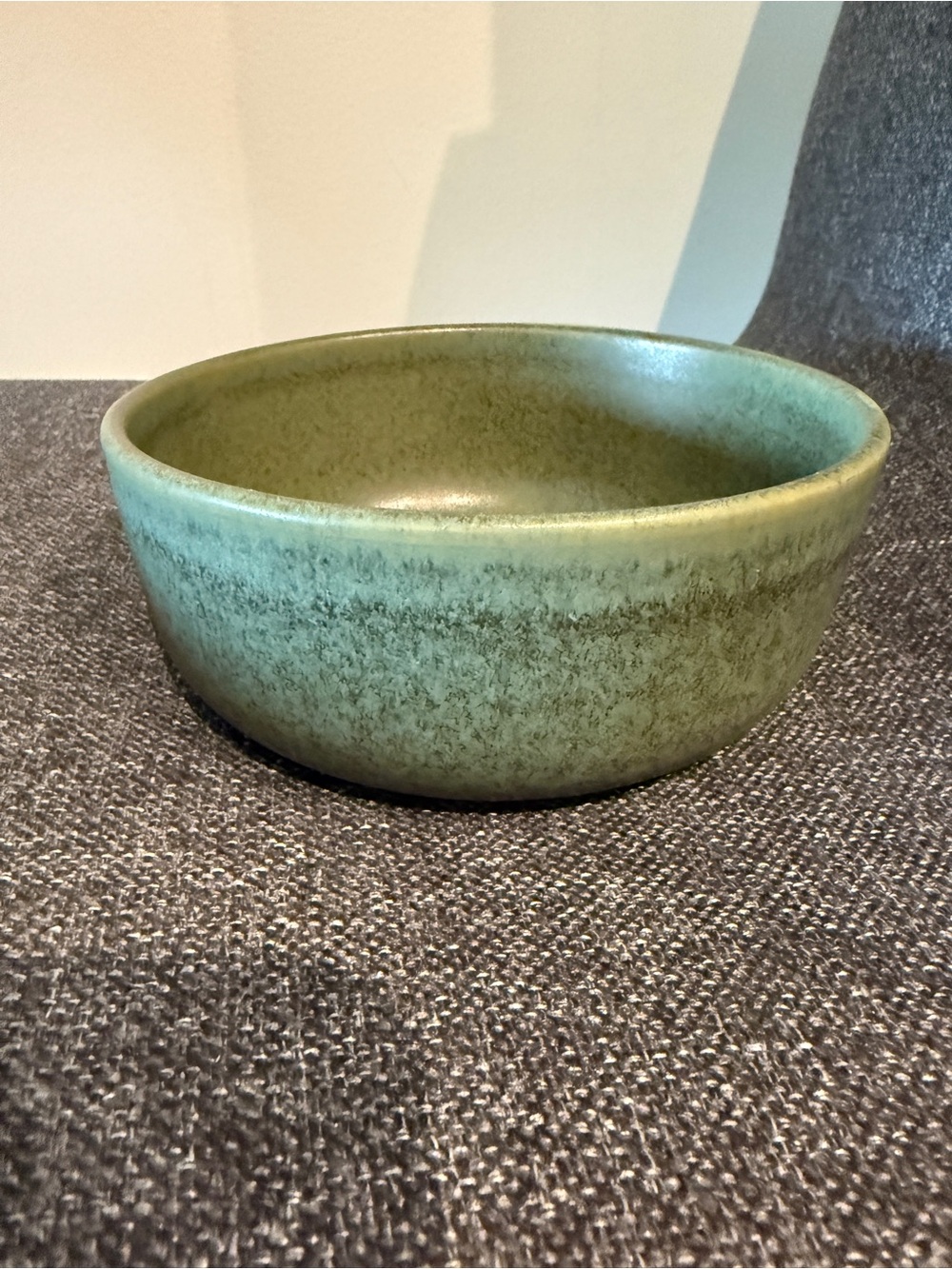 CB2 Green Ceramic Serving Bowl